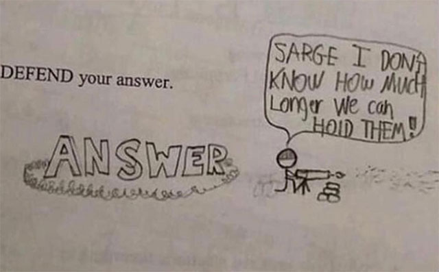funny witty cheeky test answers 14 25 Inspired Test Answers That Show The Kids Are Going To Be Alright