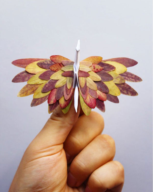 paper crane decorations by cristian marianciuc 4 Paper Artist Folds Cranes and Then Gives Them Intricate Decorations