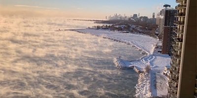 When Chicago Gets Really Cold, Lake Michigan Turns Into a Boiling Cauldron