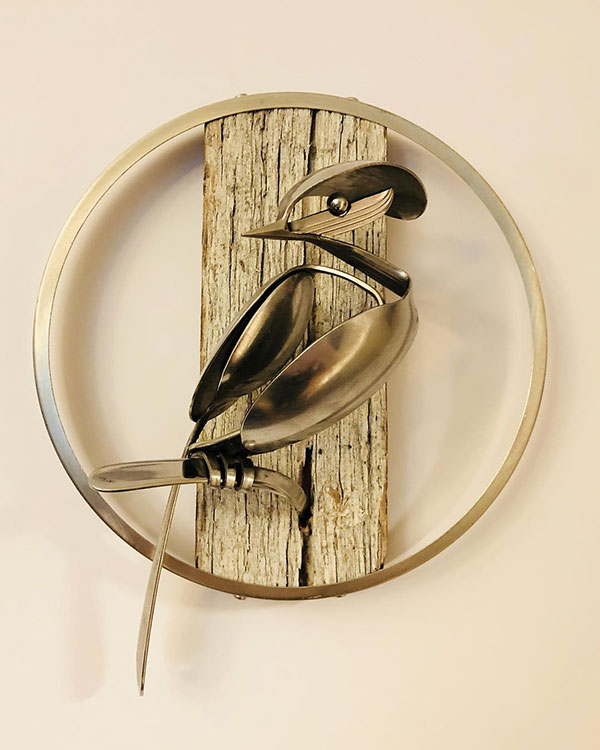 utensil birds by matt wilson airtight artwork15 Matt Wilson Upcycles Old Utensils Into Beautiful Birds (23 Photos)