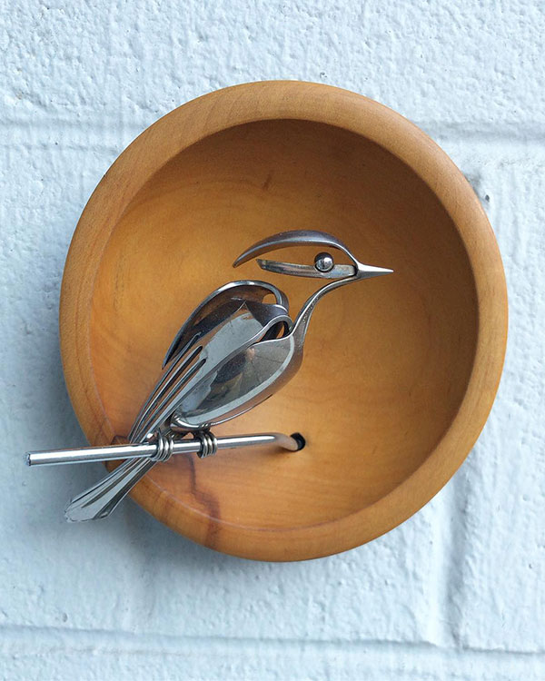 Matt Wilson Upcycles Old Utensils Into Beautiful Birds (23 Photos) » TwistedSifter