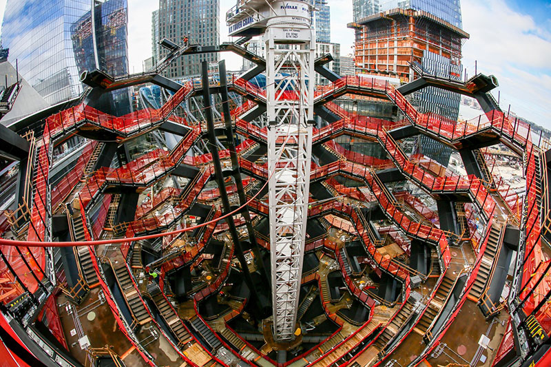 endless staircase in new york hudson yards vessel heatherwick 13 New Yorks Touristy New Public Space is a Giant Endless Staircase