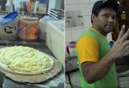 Man Confidently Makes Worst Pizza in Recorded History