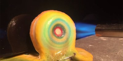 In Case You've Never Seen a Giant Jawbreaker Melted With a Blowtorch