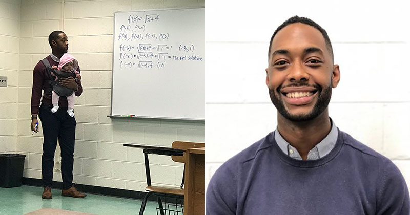 Teacher Goes Viral After Holding Student’s Baby So They Could Take Notes