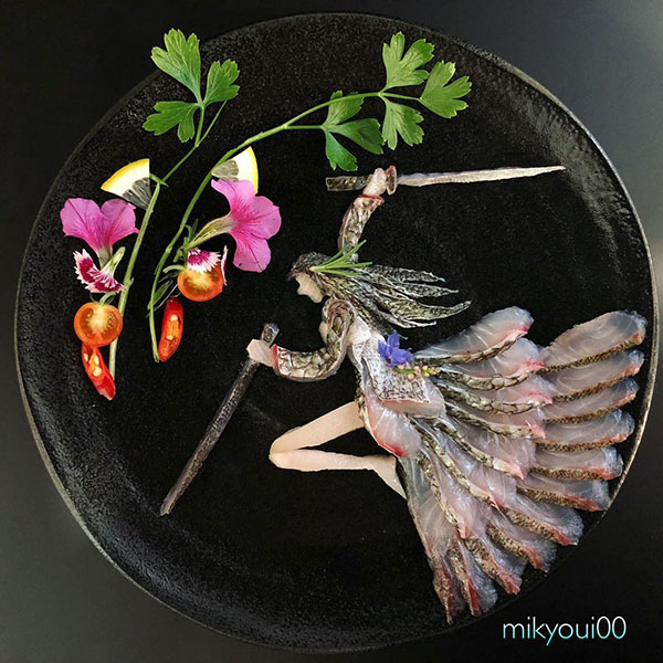 this chef plates the most beautiful sashimi art ive seen mikyou instagram 1 This Chef Plates the Most Beautiful Sashimi Art Ive Seen