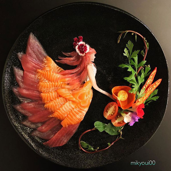 this chef plates the most beautiful sashimi art ive seen mikyou instagram 11 This Chef Plates the Most Beautiful Sashimi Art Ive Seen