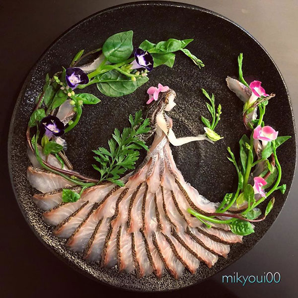 this chef plates the most beautiful sashimi art ive seen mikyou instagram 13 This Chef Plates the Most Beautiful Sashimi Art Ive Seen