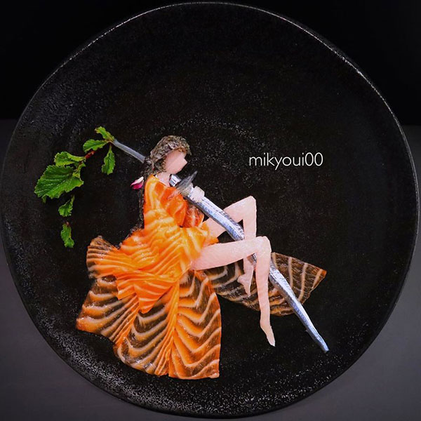 this chef plates the most beautiful sashimi art ive seen mikyou instagram 7 This Chef Plates the Most Beautiful Sashimi Art Ive Seen