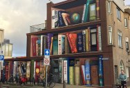 Dutch Artists Paint Giant 3D Bookshelf of Neighborhood’s Favorite Books