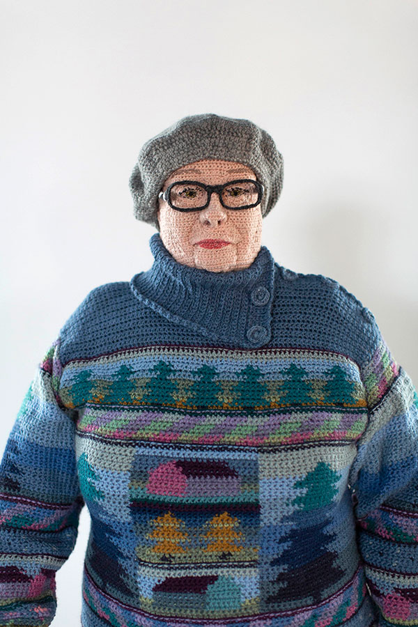 Surreal Photos of People Posing With Their LifeSize Crochet Double