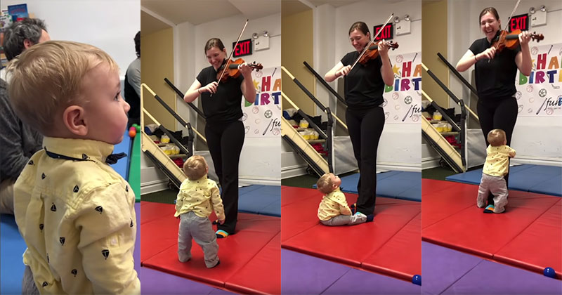 This Baby’s Reaction to Hearing a Violin for the First Time Made My Day