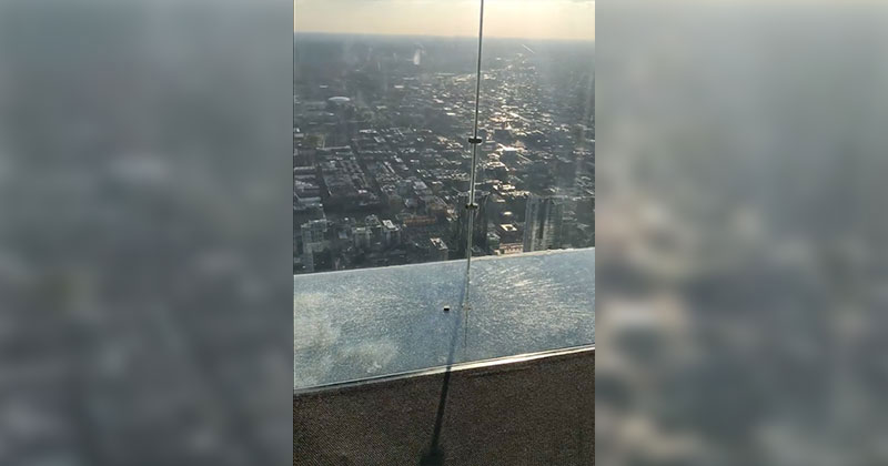 Chicago's Famous Glass Floor SkyDeck Just Cracked Under Visitors' Feet
