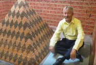 Guy Sets New Penny Pyramid World Record, Guess How Many There Are
