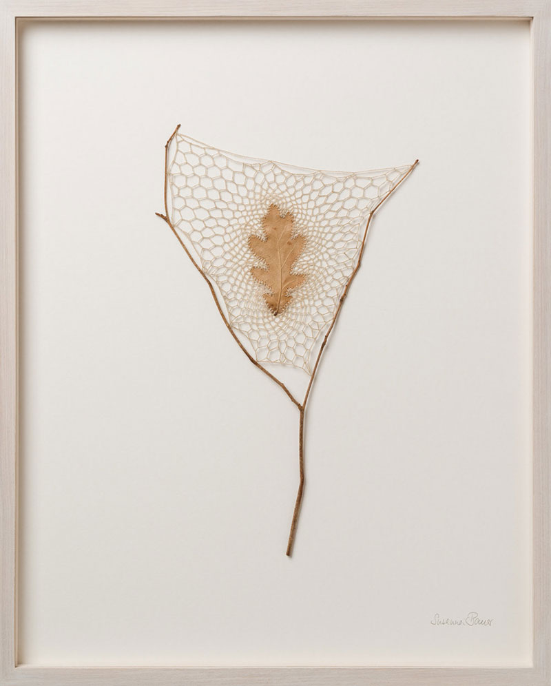 crochet leaves by susanna bauer 14 Artist Crochets New Life Into Fallen Leaves