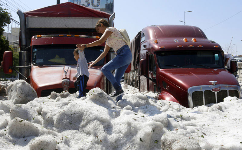 ice snow hail storm in mexico summer guadalajara 2019 8 There Was a Massive Ice Storm... In Mexico... In the Middle of the Summer