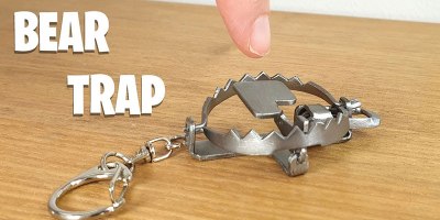 Miniature Keyring Bear Trap Made With No Soldering or Welds