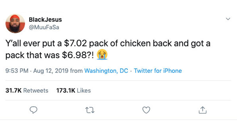 cheaper chicken tweet The Shirk Report   Volume 539