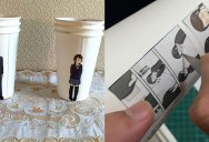 Artist Finds Creative Way to Use Paper Cups To Tell a Love Story