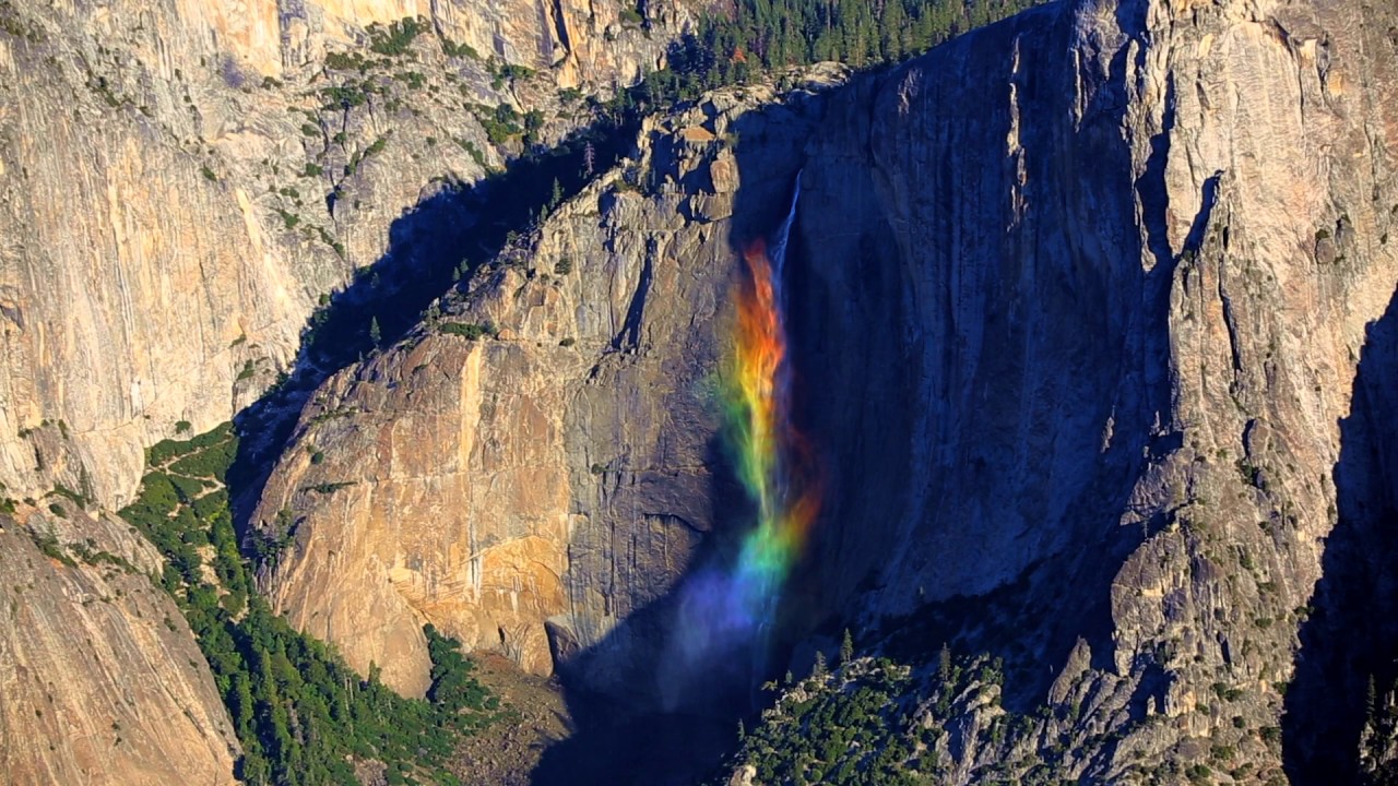 At The Right Place And Time You Can See The Magical Yosemite Rainbowfall Twistedsifter