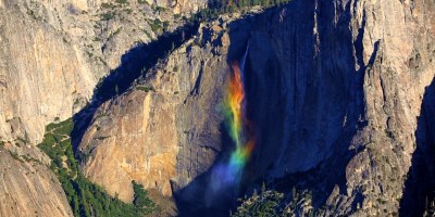 At the Right Place and Time You Can See the Magical Yosemite 'Rainbowfall'