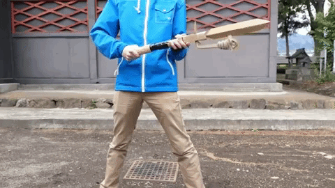 guy makes toy weapons from old amazon boxes 21 Guy Makes Oversized Novelty Weapons from Old Amazon Boxes