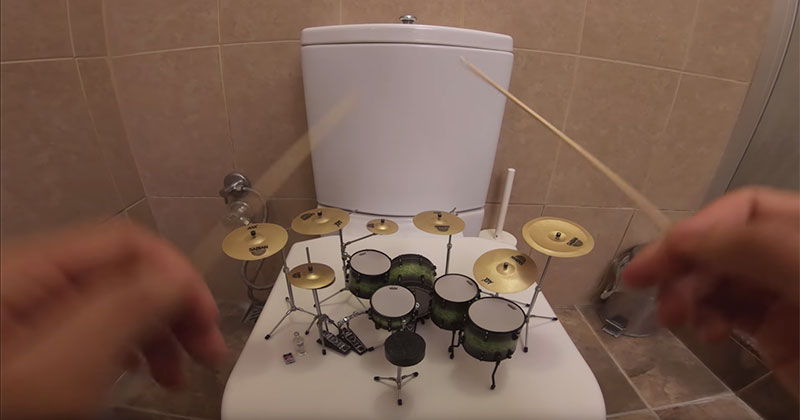 Slaying System of a Down’s ‘Toxicity’ on a Miniature Drum Kit