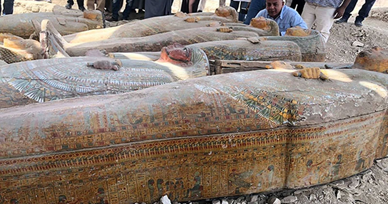 30 Ancient Coffins from 3,000 Years Ago Discovered in Luxor, Egypt