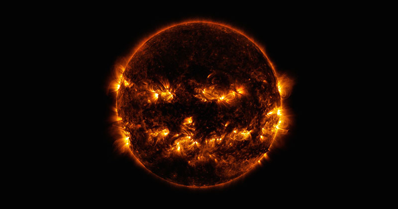 NASA Wishes Happy Halloween With Cosmic Pumpkin Photo of the Sun