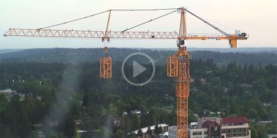 This is a Timelapse of a Crane Building Itself