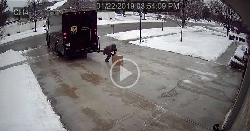A Security Cam Captured the Greatest Delivery Attempt of All Time