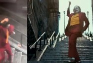 Someone Filmed the Original Take of Joker’s Stairs Dance Scene from Their Window