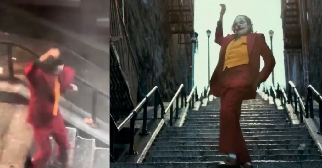 Someone Filmed the Original Take of Joker's Stairs Dance Scene from Their Window