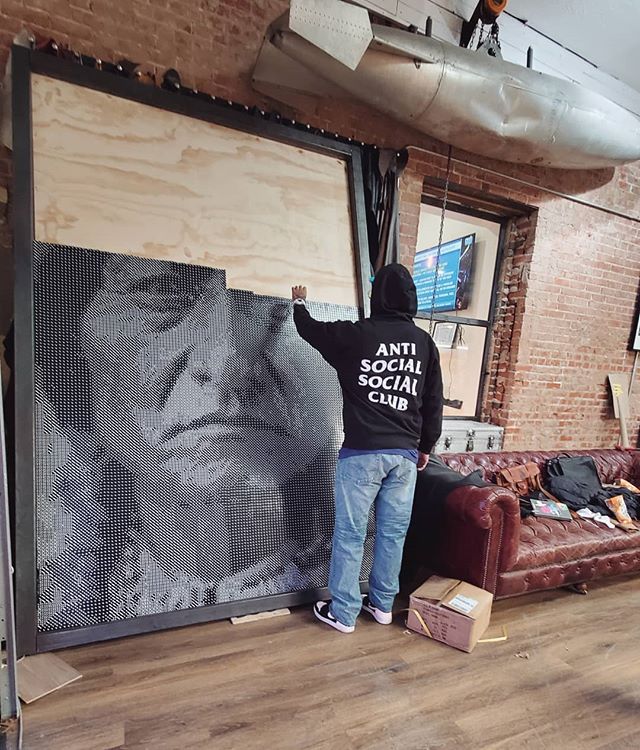 This Amazing Sitting Bull Portrait Made from 20,000 Dice