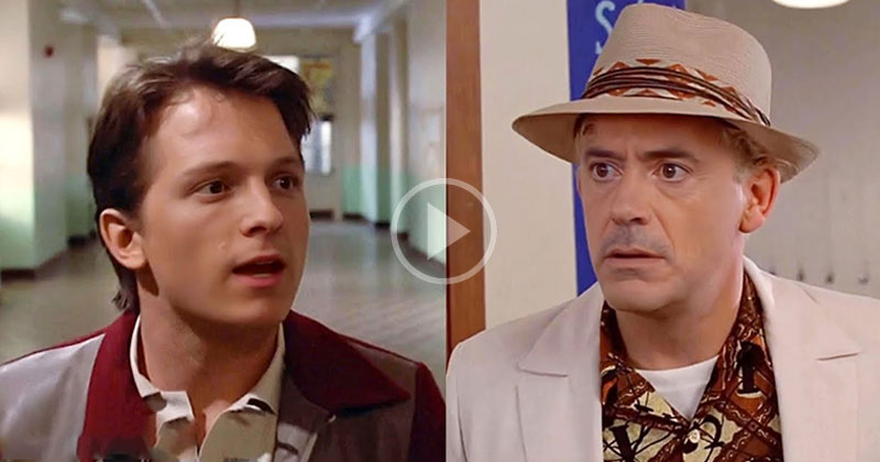 Back to the Future, Only It’s Tom Holland and Robert Downey Jr