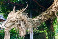 This Awesome Dragon Made From Palm Tree Leaves (5 Photos)