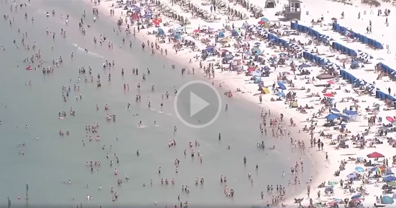 Just a Packed Beach in Florida Amid 'Social Distancing'