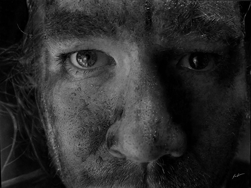 hyperrealistic charcoal portraits by dylan eakin 5 These Hyperrealistic Charcoal Portraits by Dylan Eakin are Incredible