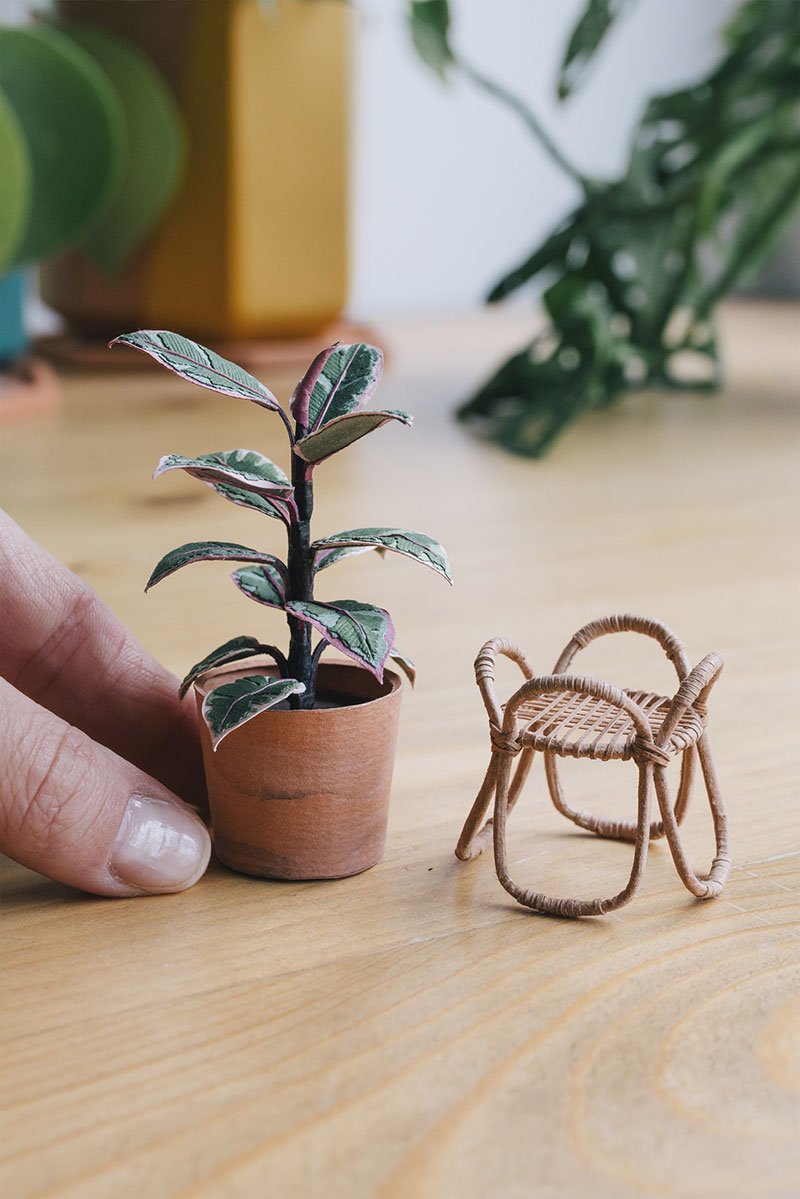 miniature paper potted plants by raya sader bujana 15 These Miniature Potted Plants Made from Paper are Just Adorable