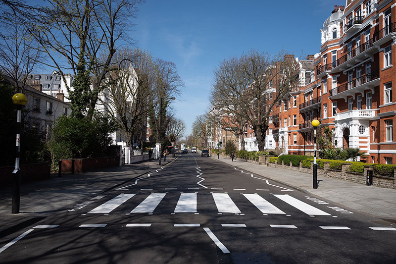 abbey road gets repainted 4 Lockdown in London Lets Abbey Road Get a Fresh Coat of Paint