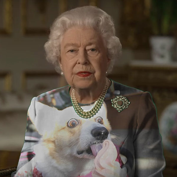 green screen queen photoshop green top 23 The Queen Wore Another Green Screen Outfit and the Internet Rejoiced
