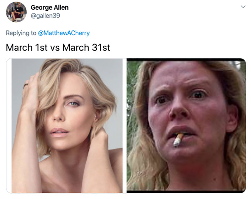 march 1 vs march 31 april 1 meme best of 43 These “March 1 vs April 1” Posts Perfectly Capture How Intense the Last Month Was