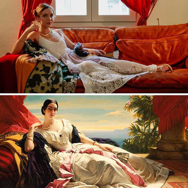 people recreating famous paintings at home getty museum challenge 41 People Stuck at Home are Recreating Famous Paintings and Its Awesome