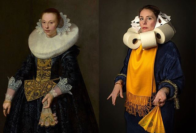 people recreating famous paintings at home getty museum challenge 45 People Stuck at Home are Recreating Famous Paintings and Its Awesome