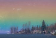 Photographer Captures Breathtaking Horizontal Rainbow Over Lake Sammamish