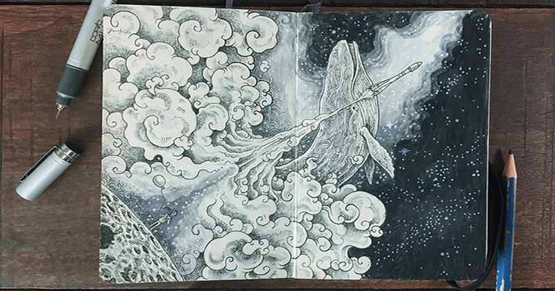 Kerby Rosanes' Sketchbooks are Beautiful Works of Art Unto Themselves »  TwistedSifter