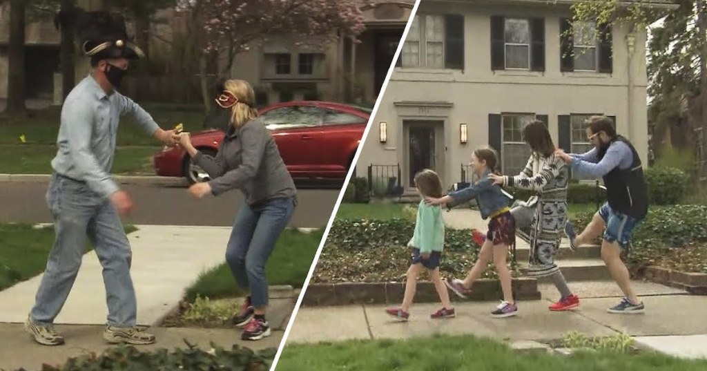 Michigan Mom’s Silly Walks Sign Sparks Brief Moment of Joy in the Neighborhood