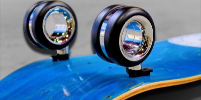 Putting Apple's $700 Computer Wheels on a Skateboard and Trying a Kickflip