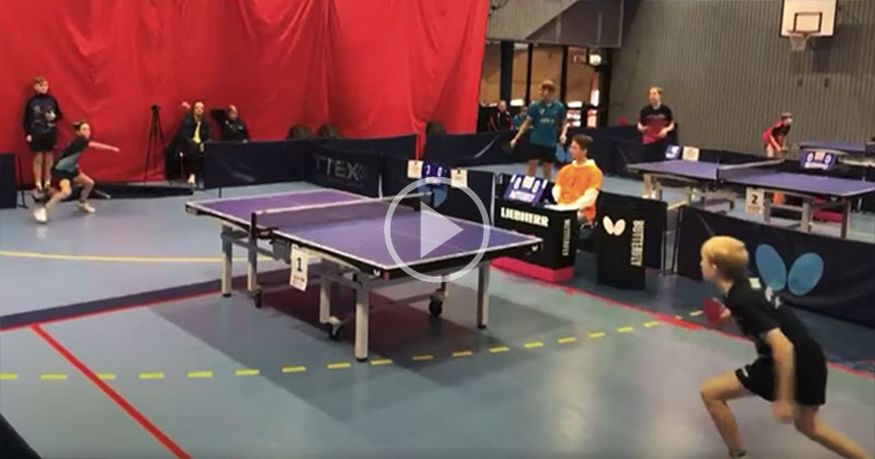 A Table Tennis Rally So Good Even the Other Players Stopped to Watch