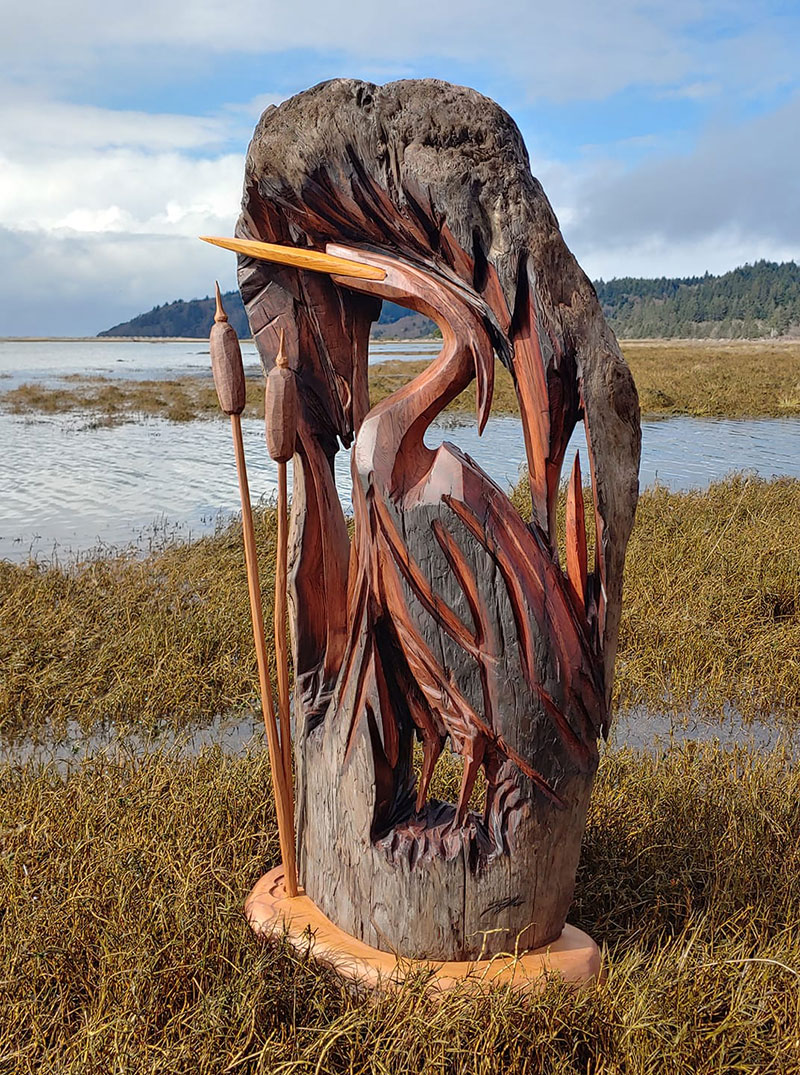 driftwood animal sculptures by jeffro uitto 11 Jeffro Uitto Uses Driftwood to Make the Most Amazing Animal Sculptures Weve Seen